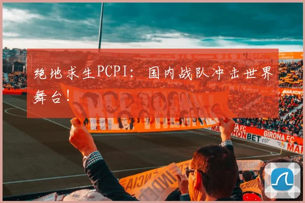 绝地求生PCPI：国内战队冲击世界舞台！